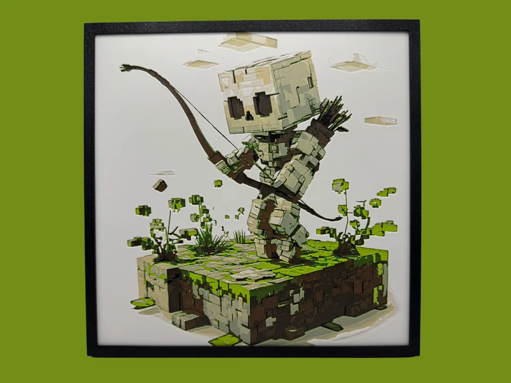Skeleton Archer - Minecraft by Canadian Gamer HueForge model: Skeleton Archer - Minecraft by Canadian Gamer