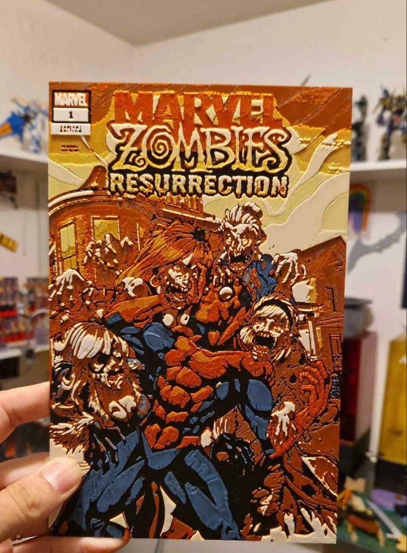 Marvel Zombies Resurrection Hueforge by Dakiren HueForge model: Marvel Zombies Resurrection Hueforge by Dakiren