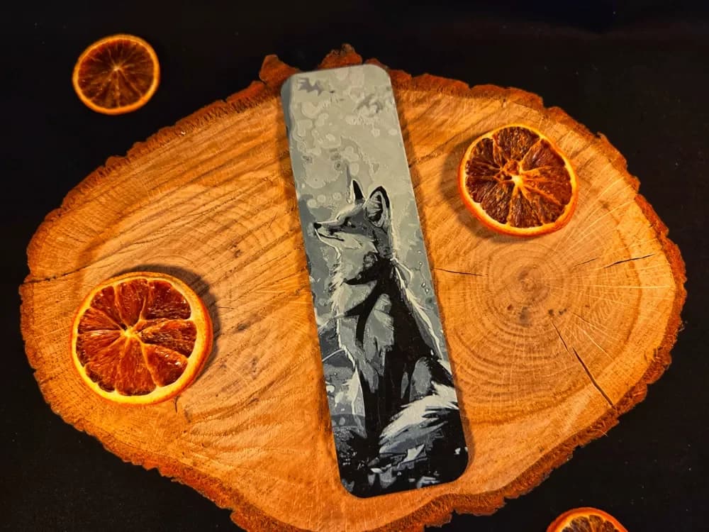Fox bookmark - hueforge by EternalDesigns3D HueForge model: Fox bookmark - hueforge by EternalDesigns3D