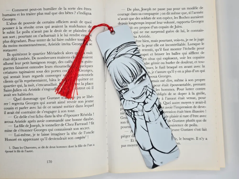 Bookmark Himiko Toga MHA by Kactus Fpv HueForge model: Bookmark Himiko Toga MHA by Kactus Fpv