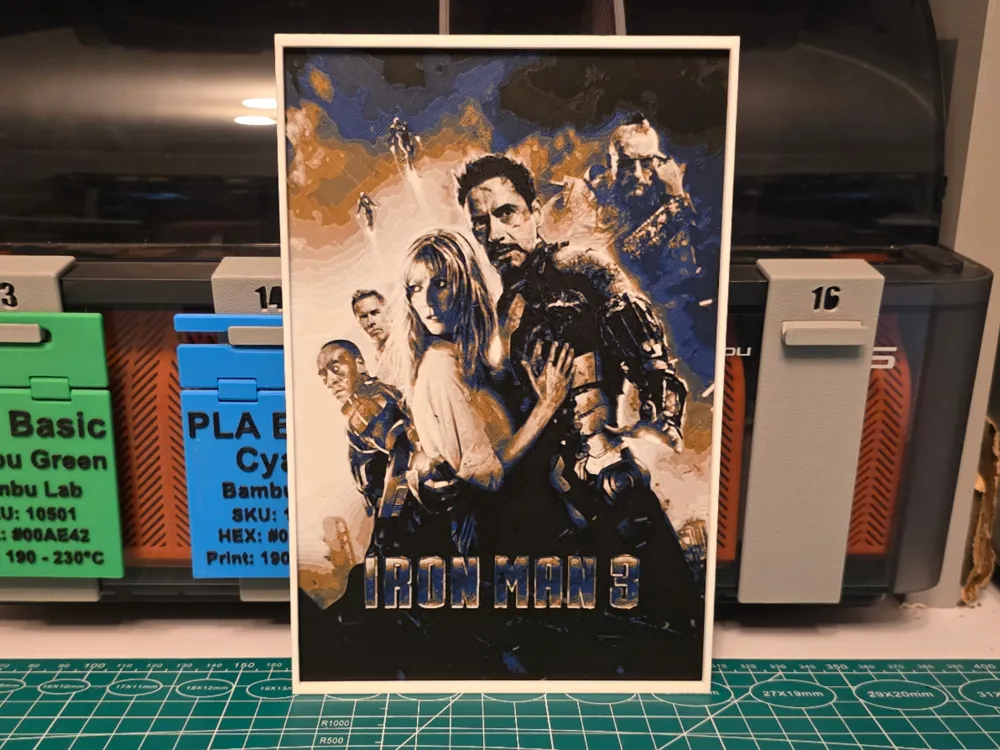 Iron Man 3 Movie Poster - Hueforge Art Iron Man 3 Movie Poster - Hueforge Art