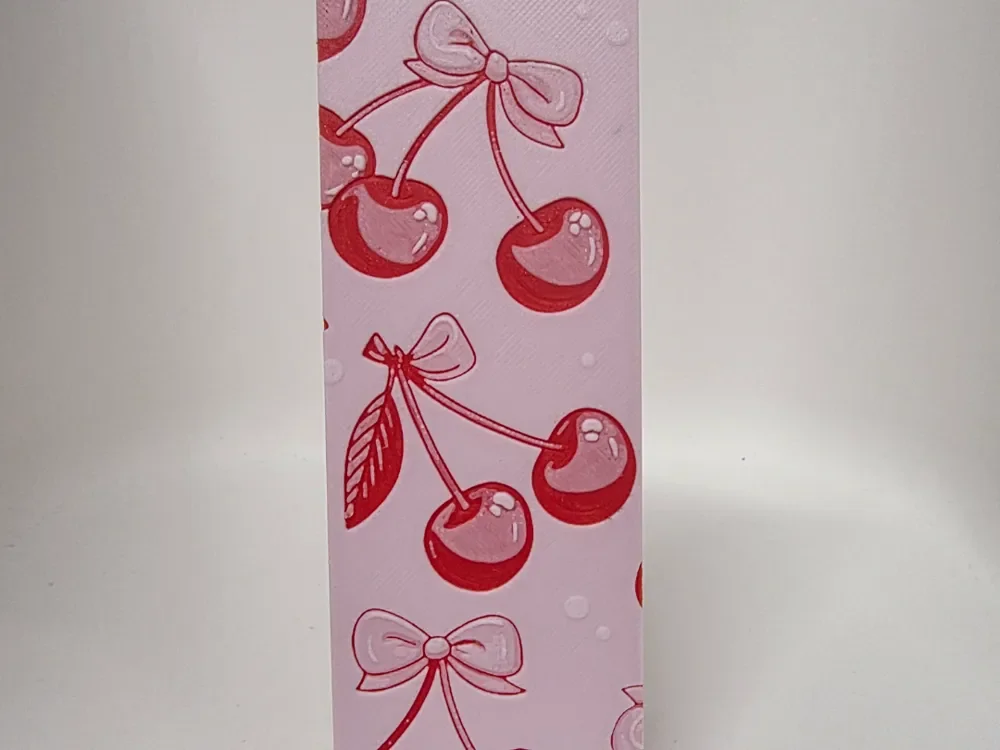 Cherry Bookmark by Morganja HueForge model: Cherry Bookmark by Morganja