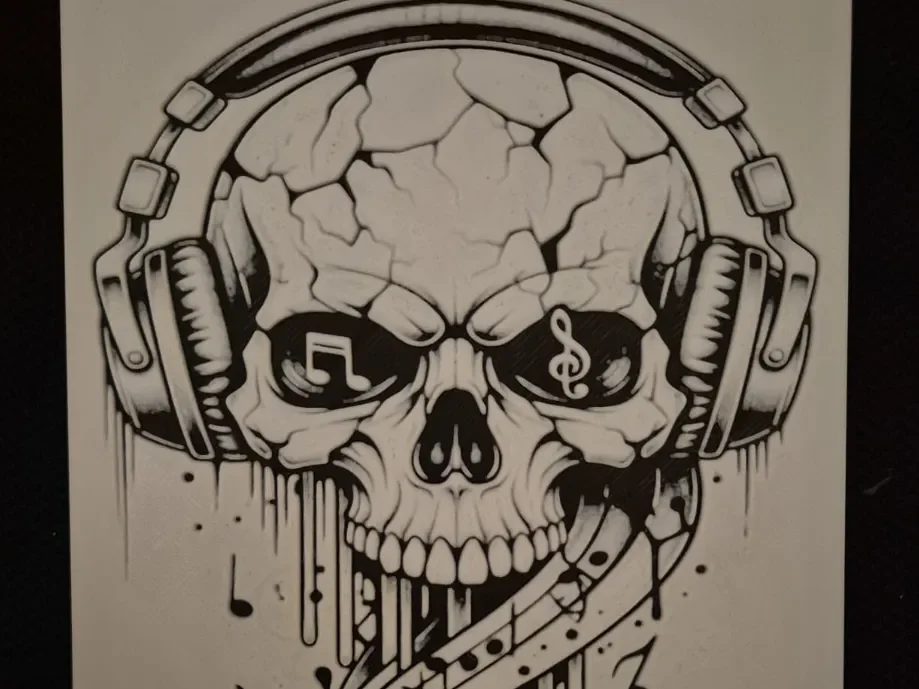 skull music hueforge by Buntsta HueForge model: skull music hueforge by Buntsta