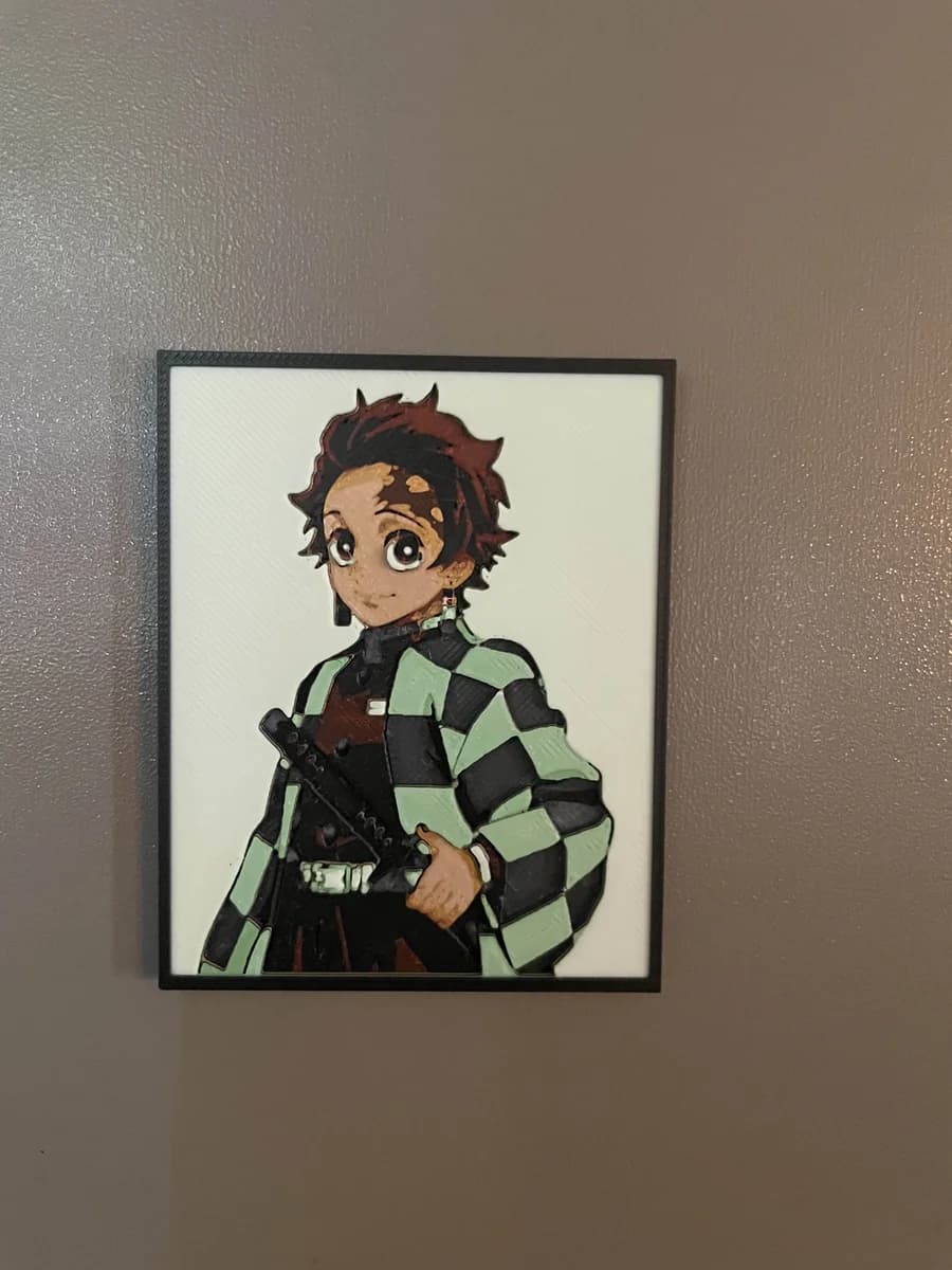 Mini Tanjiro by Cloudy Nostalgia HueForge model: Mini Tanjiro by Cloudy Nostalgia