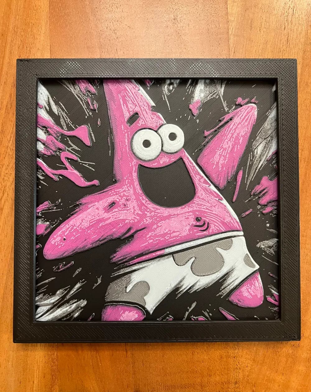 HueForge model: Patrick Star by JustBe 3D Printing