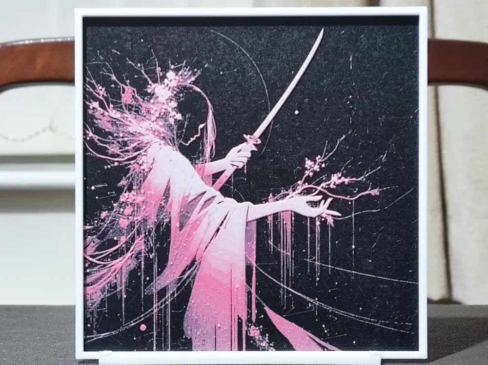 Geisha Blade - HueForge 3 Color Geisha Blade - HueForge 3 Color