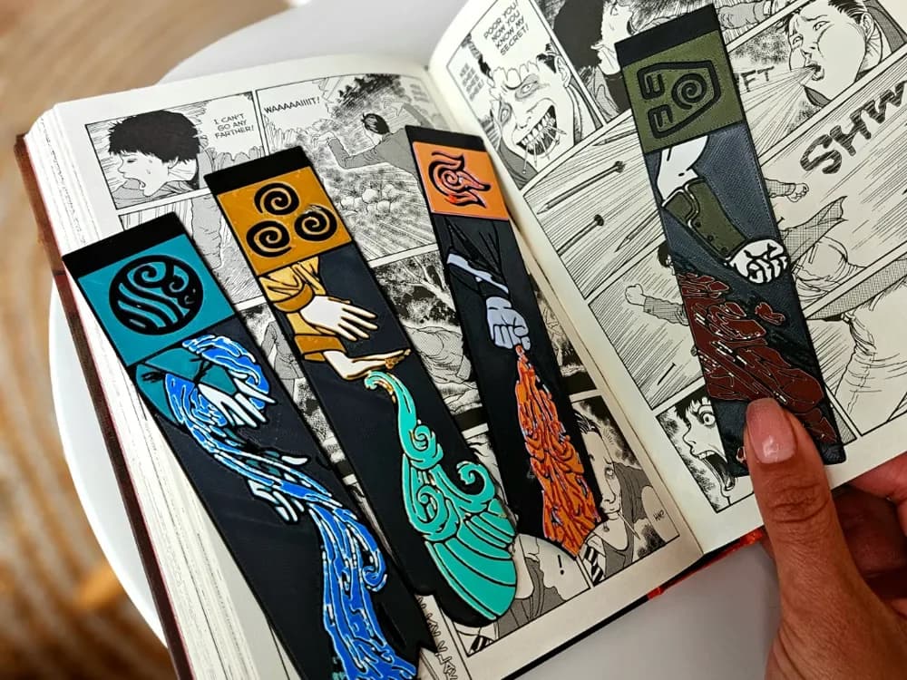 "Avatar the Last Airbender" - Bookmarks Set by C3D HueForge model: "Avatar the Last Airbender" - Bookmarks Set by C3D
