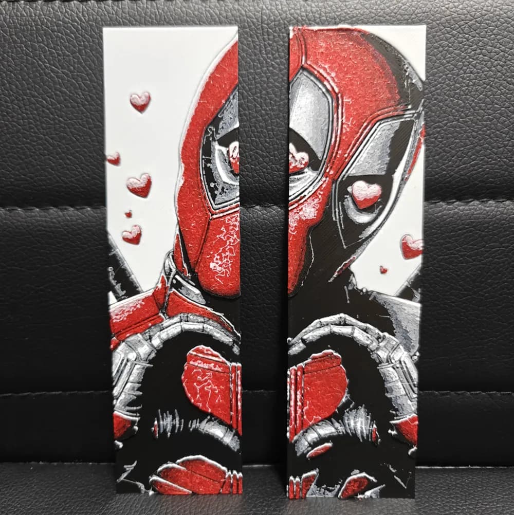 Deadpool Love dual-set Bookmark