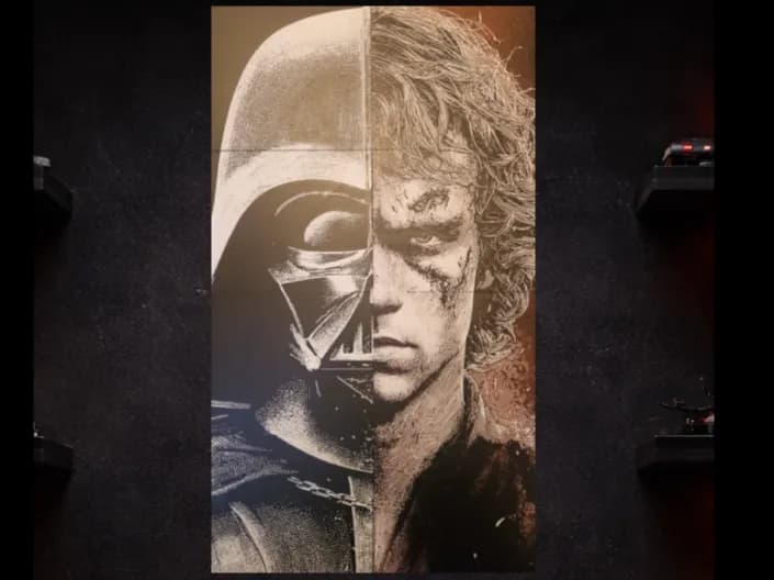 Darth Vader & Anakin - Hueforge/8-Piece Hugeforge by 3D_Rey HueForge model: Darth Vader & Anakin - Hueforge/8-Piece Hugeforge by 3D_Rey