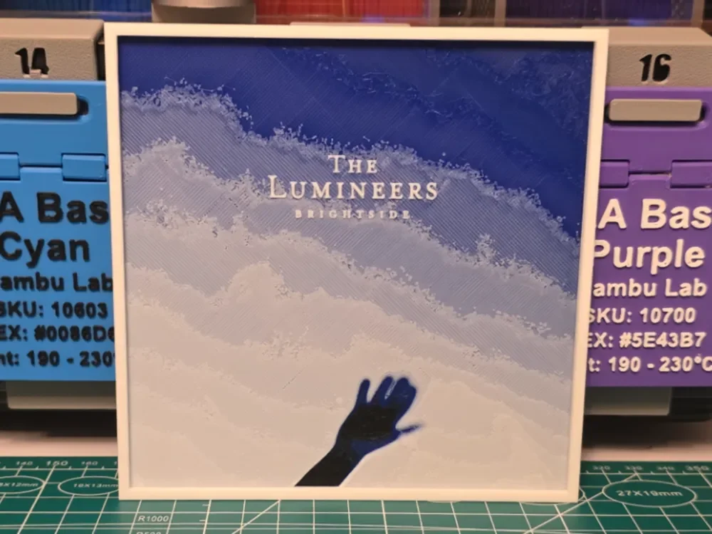 The Lumineers "Brightside" Album - Hueforge Art by Lumpy3D HueForge model: The Lumineers "Brightside" Album - Hueforge Art by Lumpy3D