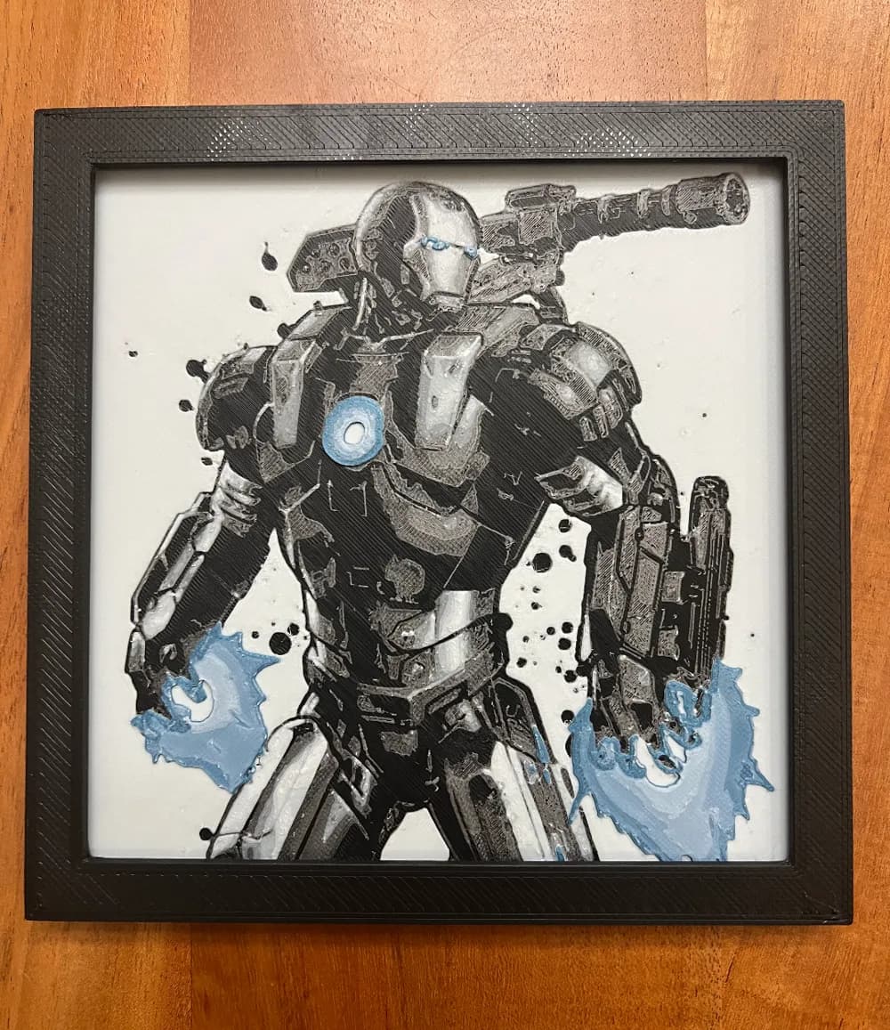 HueForge model: War Machine by JustBe 3D Printing