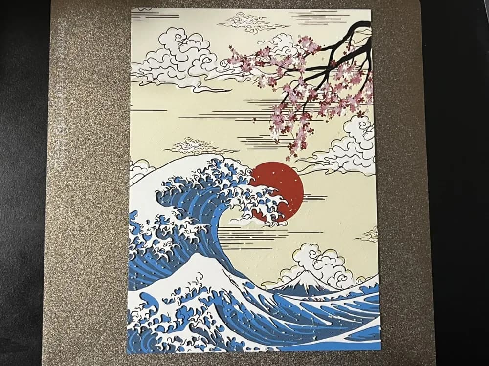 Japanese Wave Hueforge by FantasyZ HueForge model: Japanese Wave Hueforge by FantasyZ