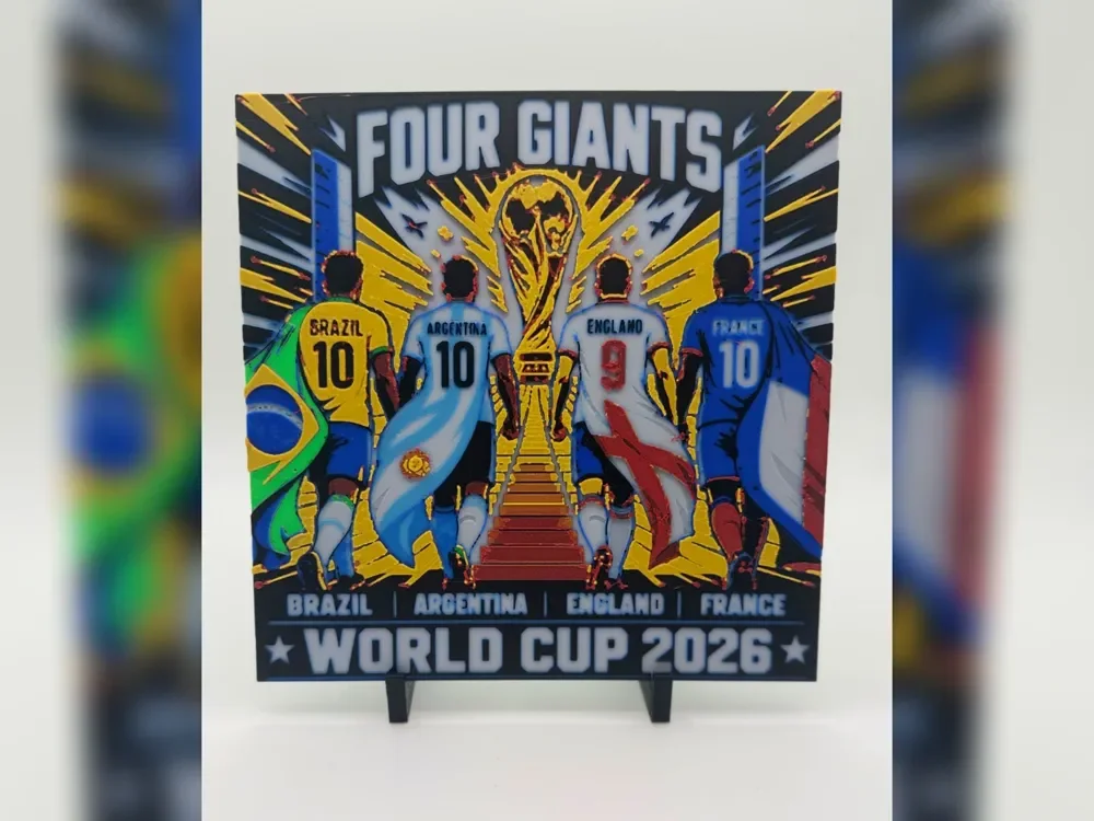Four Giants World Cup 2026 HueForge Four Giants World Cup 2026 HueForge