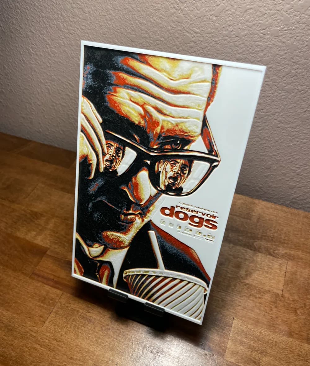 HueForge model: Hueforge - Reservoir Dogs - Movie Poster by Cloudy Nostalgia