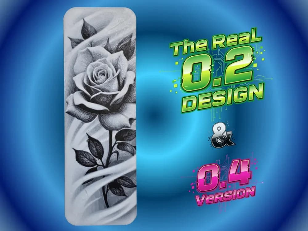 Flower Bookmark by Atrus Design HueForge model: Flower Bookmark by Atrus Design