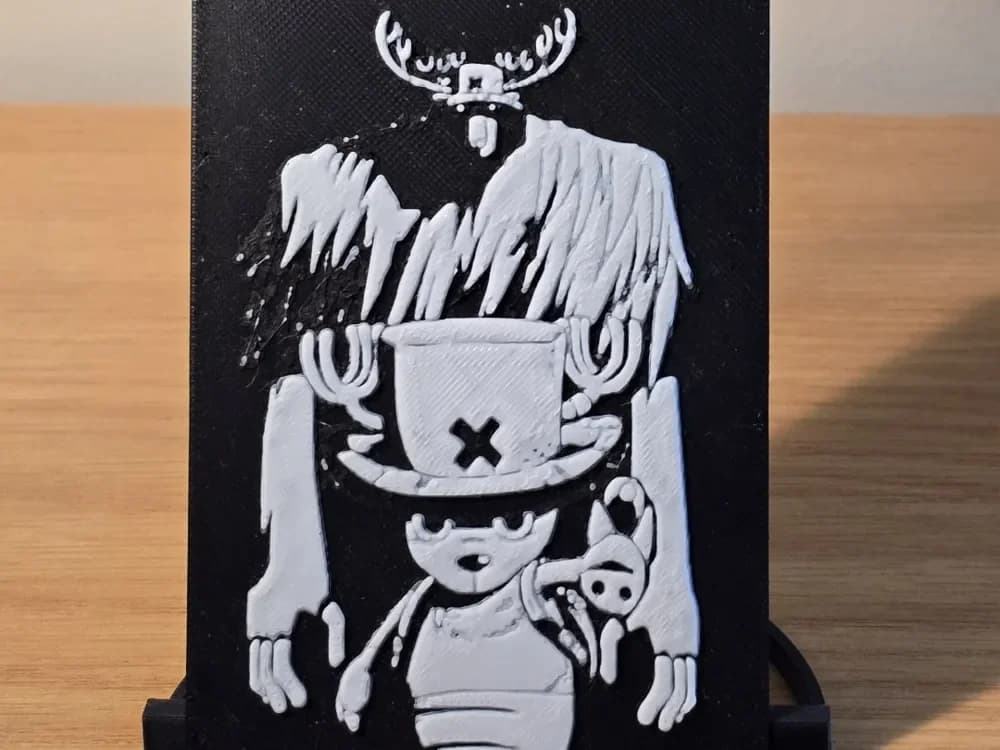 Hueforge - One Piece - Chopper 2 by FxD | Function-X-Design HueForge model: Hueforge - One Piece - Chopper 2 by FxD | Function-X-Design