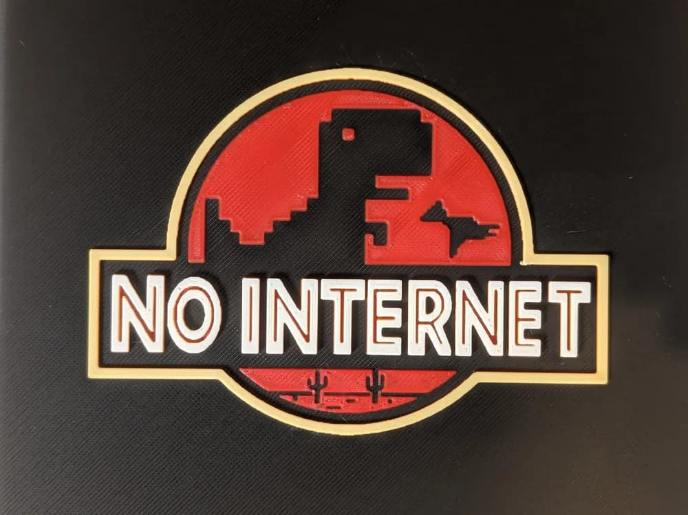 Google No Internet Game by S0und_Lab HueForge model: Google No Internet Game by S0und_Lab