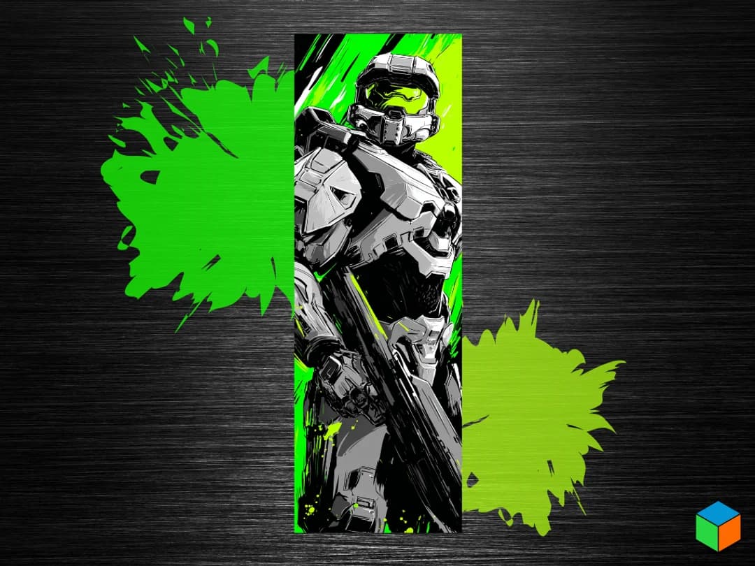 💚 Spartan – Master Chief Bookmark by 3D Prints By Vic HueForge model: 💚 Spartan – Master Chief Bookmark by 3D Prints By Vic