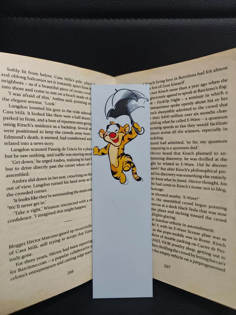 HueForge model: Tigger Bookmark by TheHueforgeLady