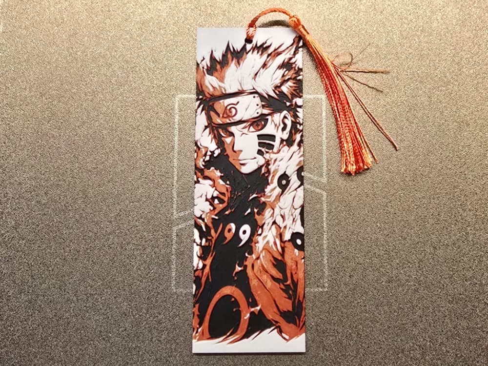 Naruto bookmark by 3D-Mentiel HueForge model: Naruto bookmark by 3D-Mentiel