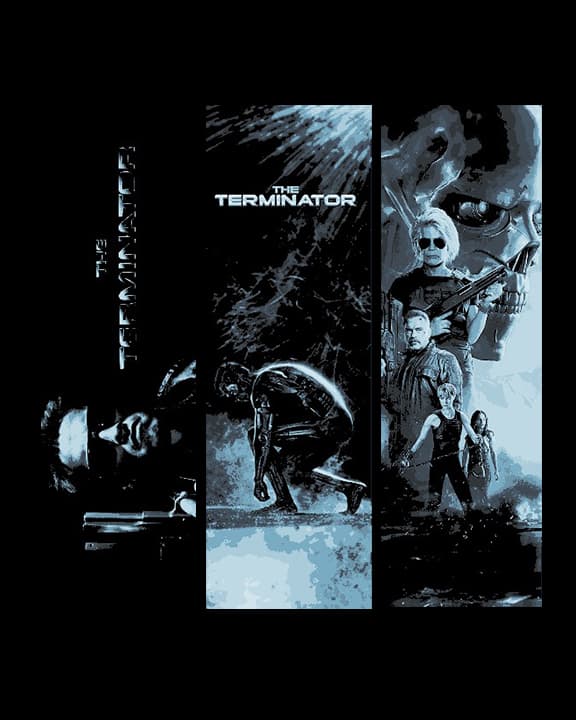 Fan Art of the Movies Series Terminator - Set of 3 Bookmarks Fan Art of the Movies Series Terminator - Set of 3 Bookmarks