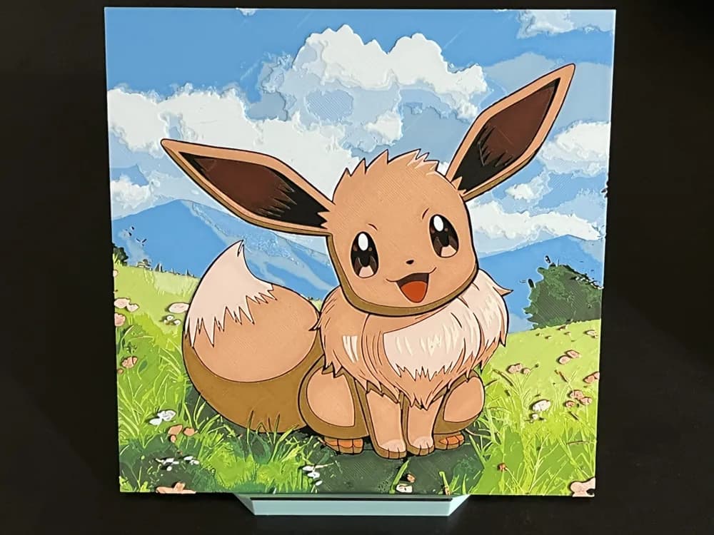 Eevee Sweet Smile Pokemon Hueforge Eevee Sweet Smile Pokemon Hueforge