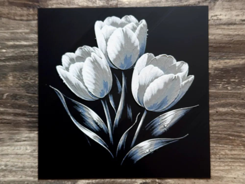 Tulips Flower Series by novy HueForge model: Tulips Flower Series by novy