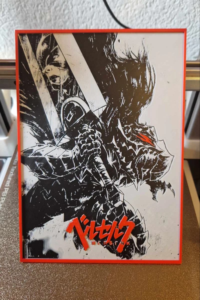 Berserk - Guts Berserker Armor Hueforge by Dakiren HueForge model: Berserk - Guts Berserker Armor Hueforge by Dakiren