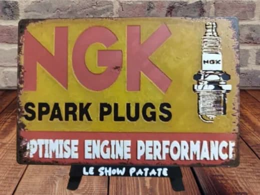 Plaque vintage Ngk Hueforge by leshowpatate HueForge model: Plaque vintage Ngk Hueforge by leshowpatate