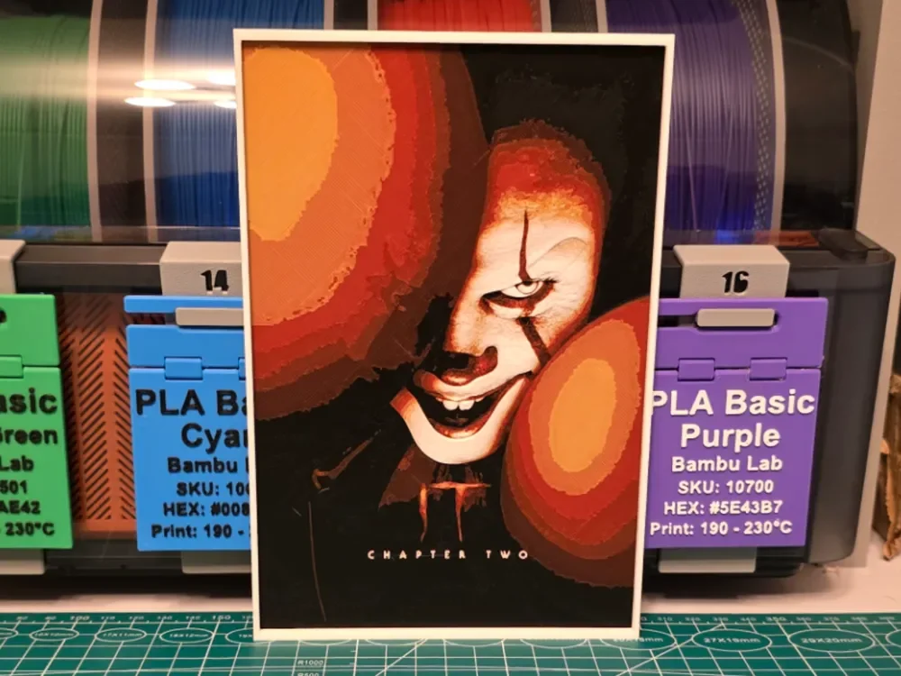 HueForge model: It Chapter Two Movie Poster - Hueforge Art by Lumpy3D