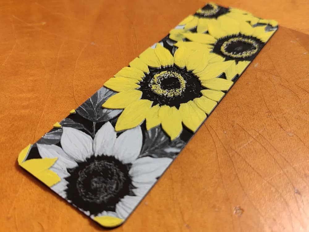 Sunflowers Bookmark - 4 Colours Sunflowers Bookmark - 4 Colours