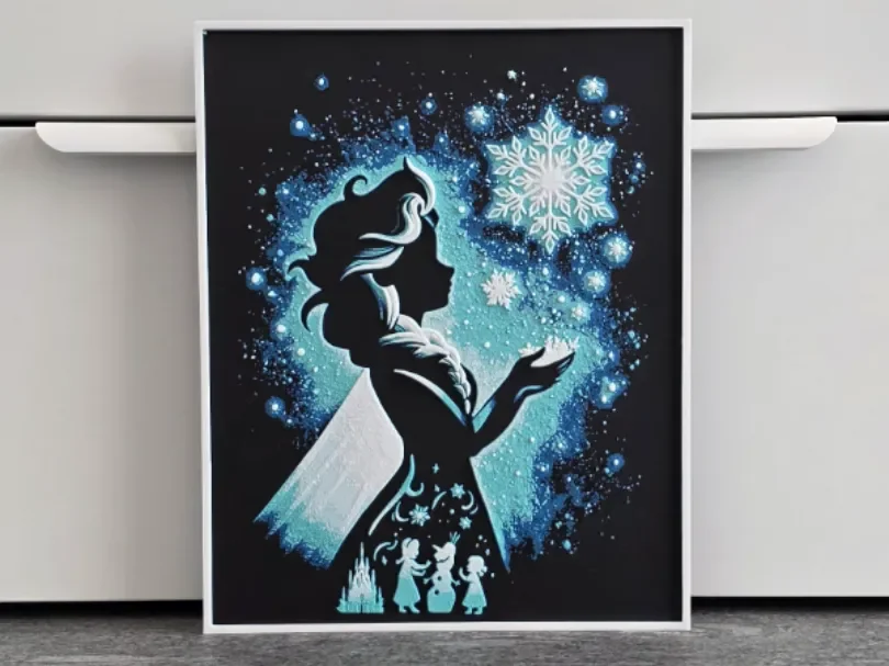 Elsa Frozen Hueforge 194x241 by RIVY3Dprint HueForge model: Elsa Frozen Hueforge 194x241 by RIVY3Dprint