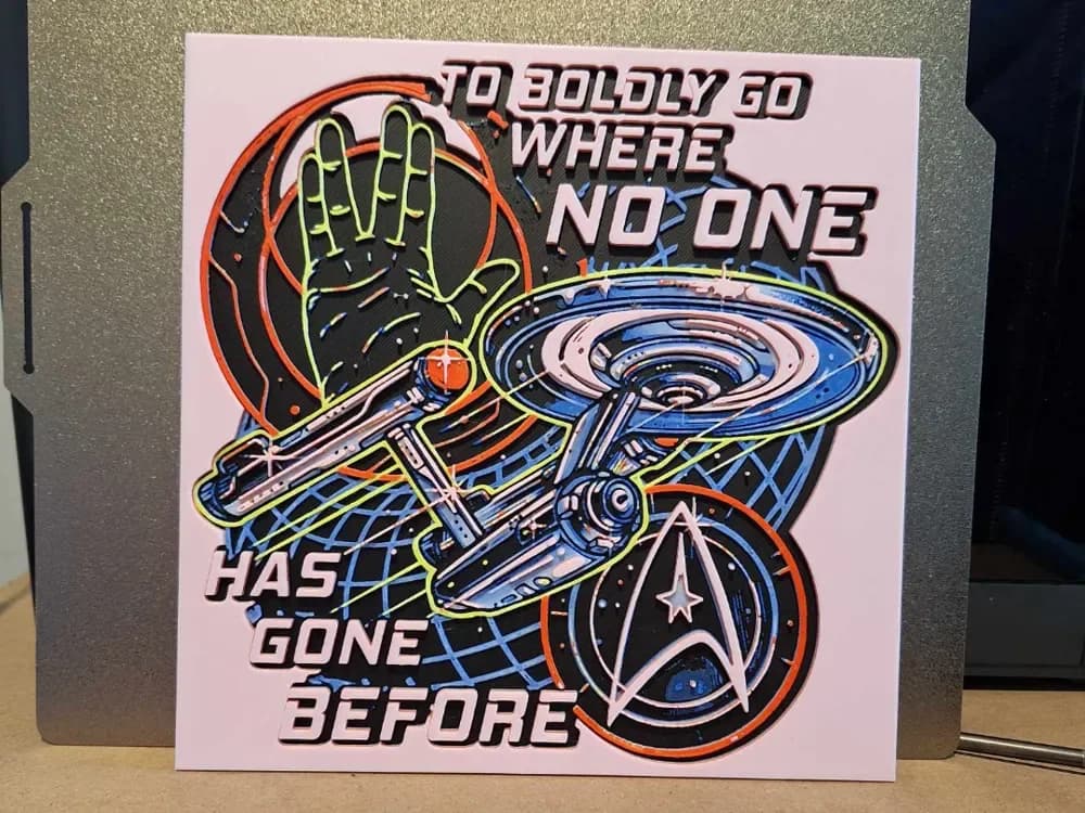 Star Trek - To boldly go - Hueforge Star Trek - To boldly go - Hueforge