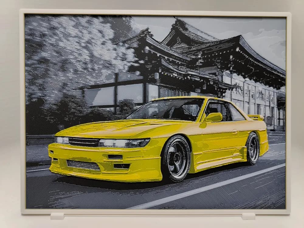 Nissan Silvia K S13 - Hueforge by BeaN HueForge model: Nissan Silvia K S13 - Hueforge by BeaN