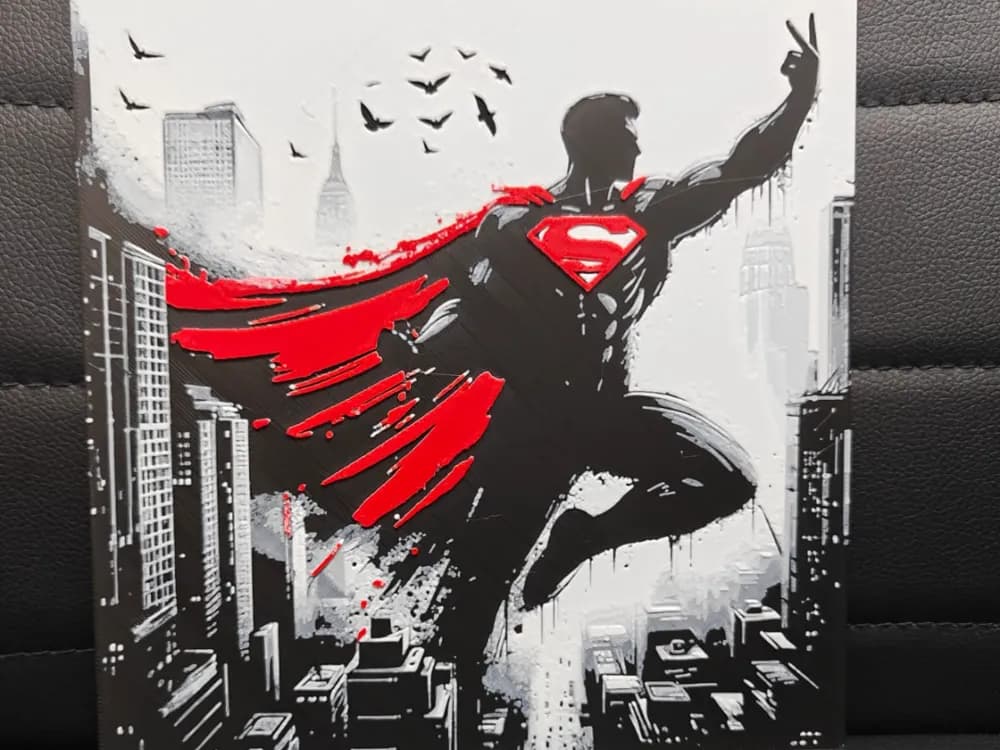 HueForge model: Superman by TheHueforgeLady