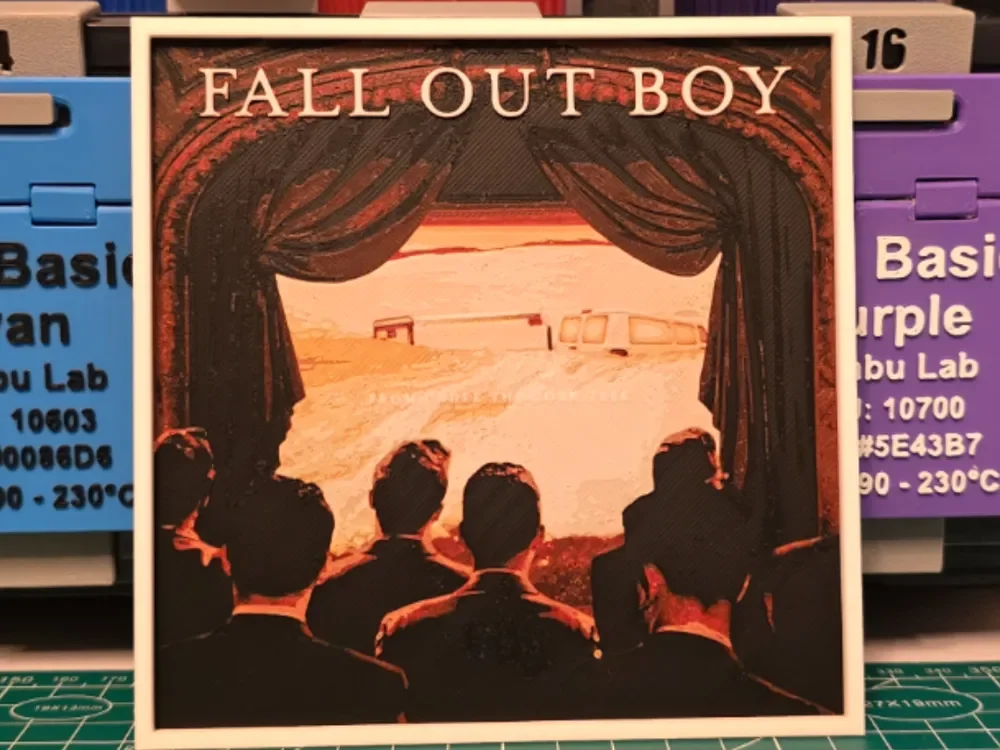 Fall Out Boy "From Under the Cork Tree" Album Art by Lumpy3D HueForge model: Fall Out Boy "From Under the Cork Tree" Album Art by Lumpy3D