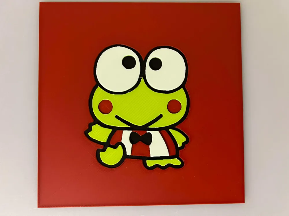 Sanrio Keroppi by 3djd HueForge model: Sanrio Keroppi by 3djd