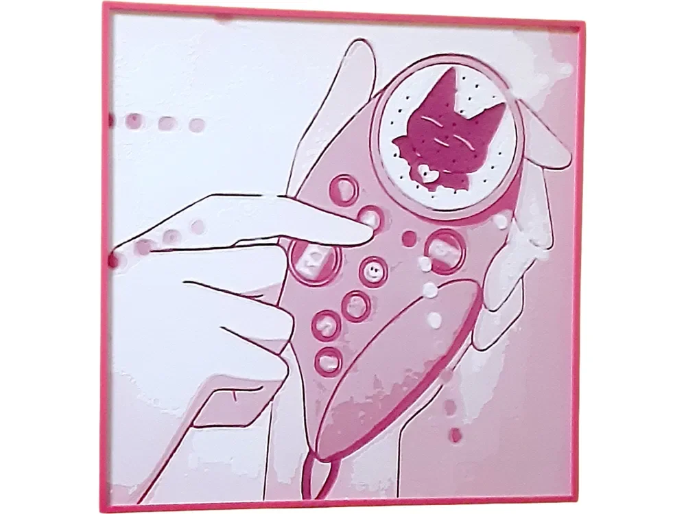 HueForge model: Kodocha Babbit Hueforge Yakbak Retro 90s Anime by Elsie Moonshadow