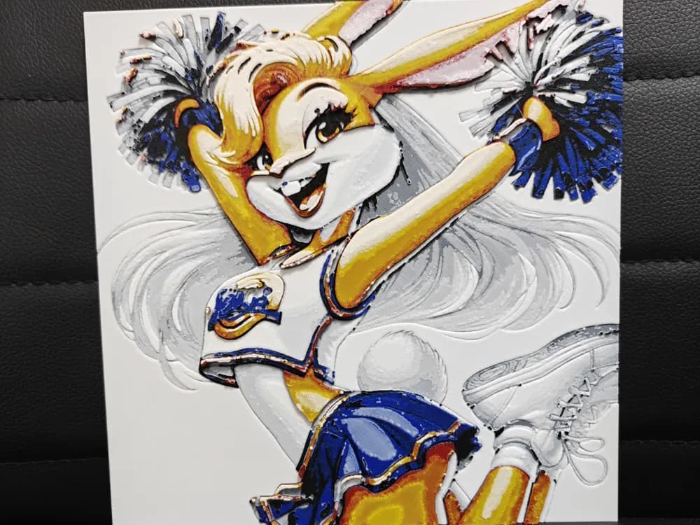 HueForge model: Lola Bunny Looney Tunes Space Jam 1 AMS Only by TheHueforgeLady