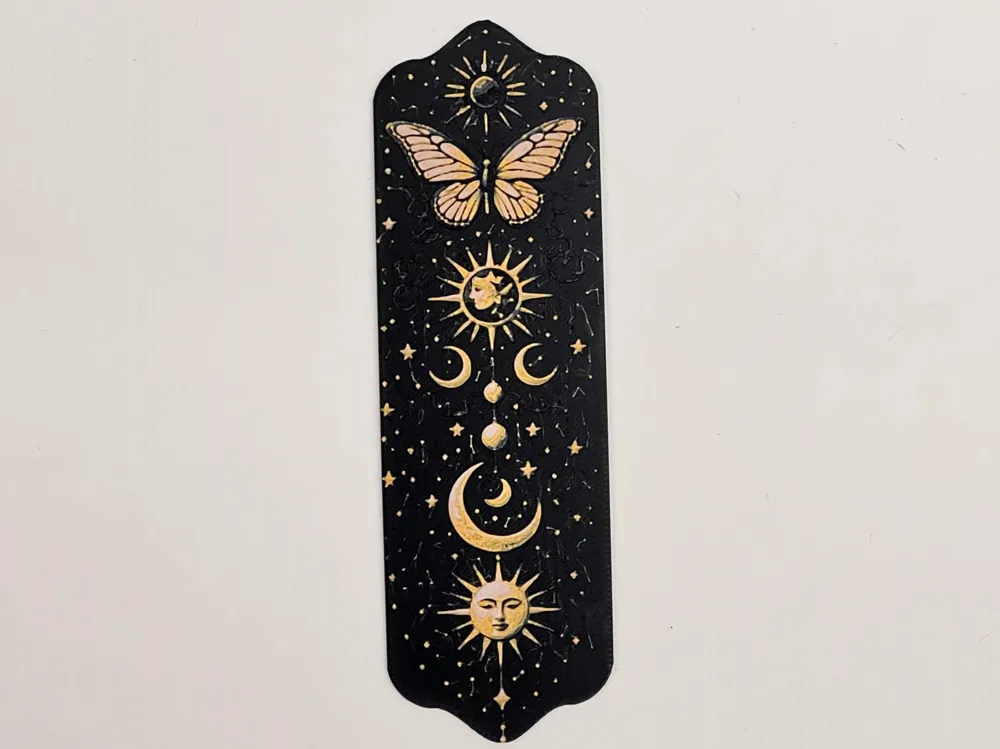 Celetial Butterfly - Bookmark by 3djd HueForge model: Celetial Butterfly - Bookmark by 3djd