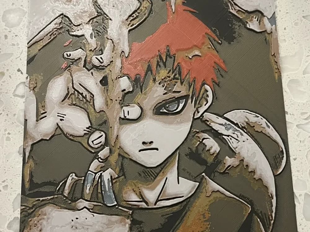 Naruto_Gaara by FantasyZ HueForge model: Naruto_Gaara by FantasyZ