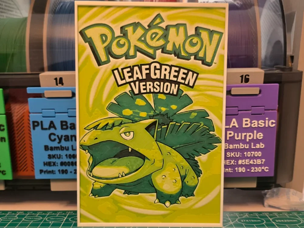 Pokémon LeafGreen Version Poster - Hueforge Art