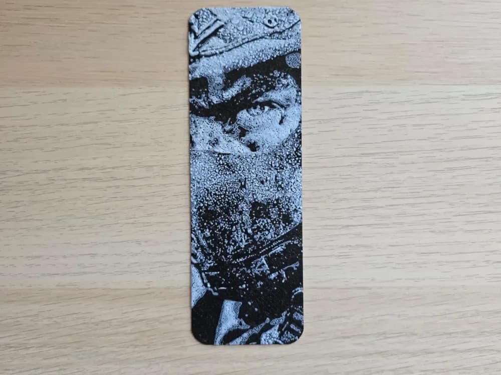 No War Bookmark by Atrus Design HueForge model: No War Bookmark by Atrus Design