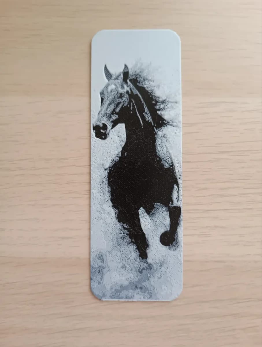 Horse Bookmark by Atrus Design HueForge model: Horse Bookmark by Atrus Design