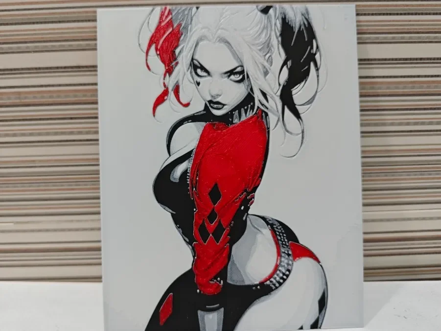 Harley Quinn's provocative pose Harley Quinn's provocative pose
