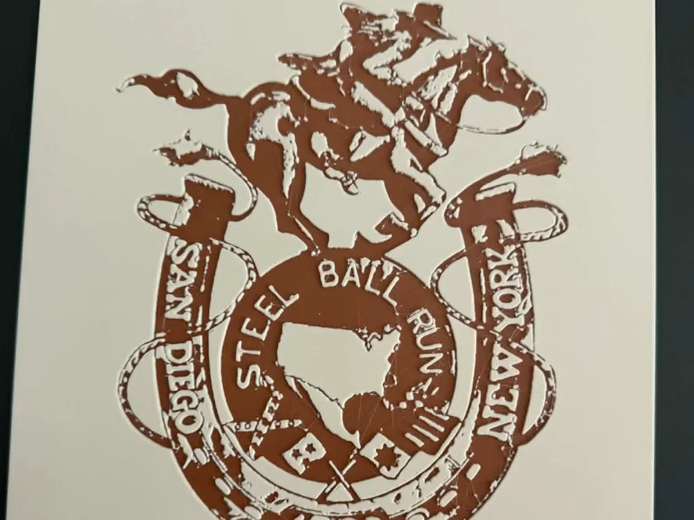 JoJo's Bizarre Adventure - Steel Ball Run Patch by IslandLooter HueForge model: JoJo's Bizarre Adventure - Steel Ball Run Patch by IslandLooter