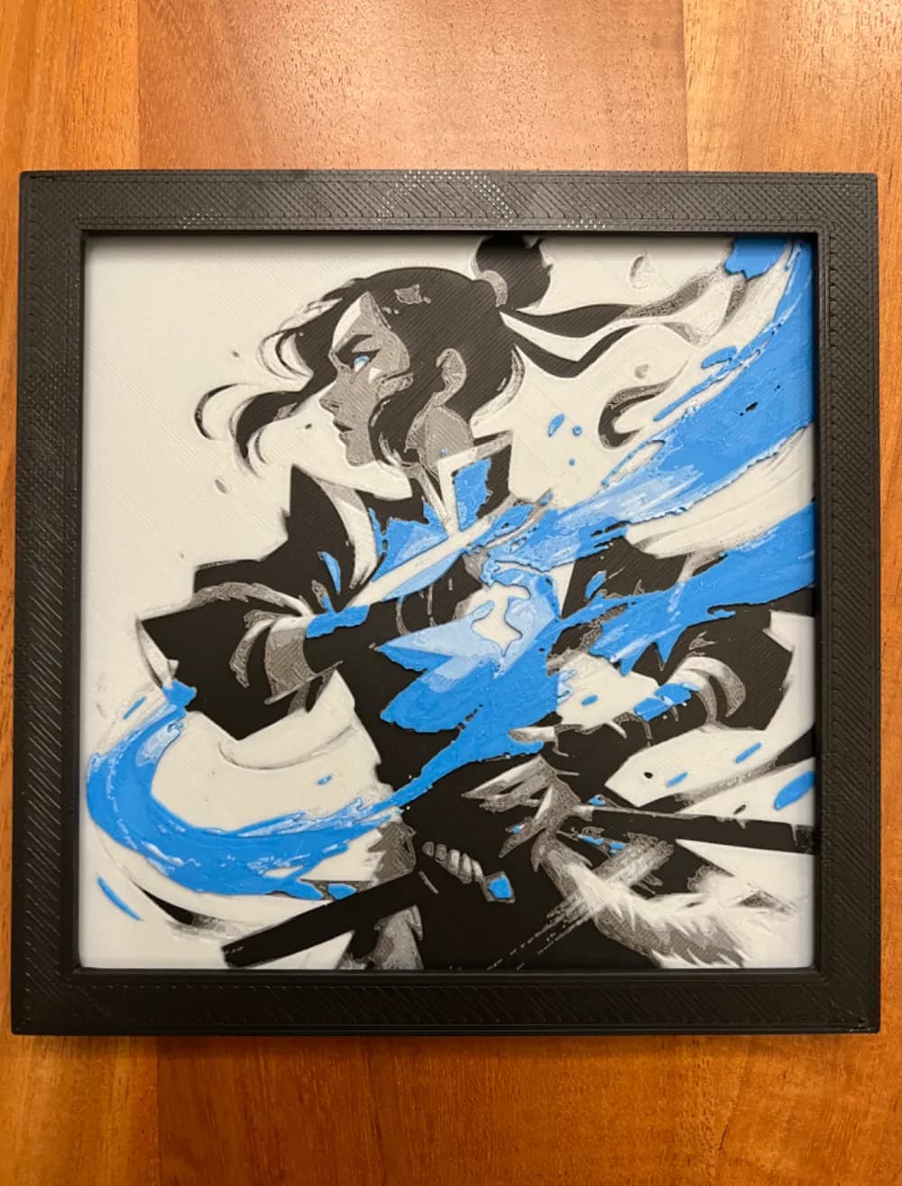 Korra from The Legend of Korra by JustBe 3D Printing HueForge model: Korra from The Legend of Korra by JustBe 3D Printing