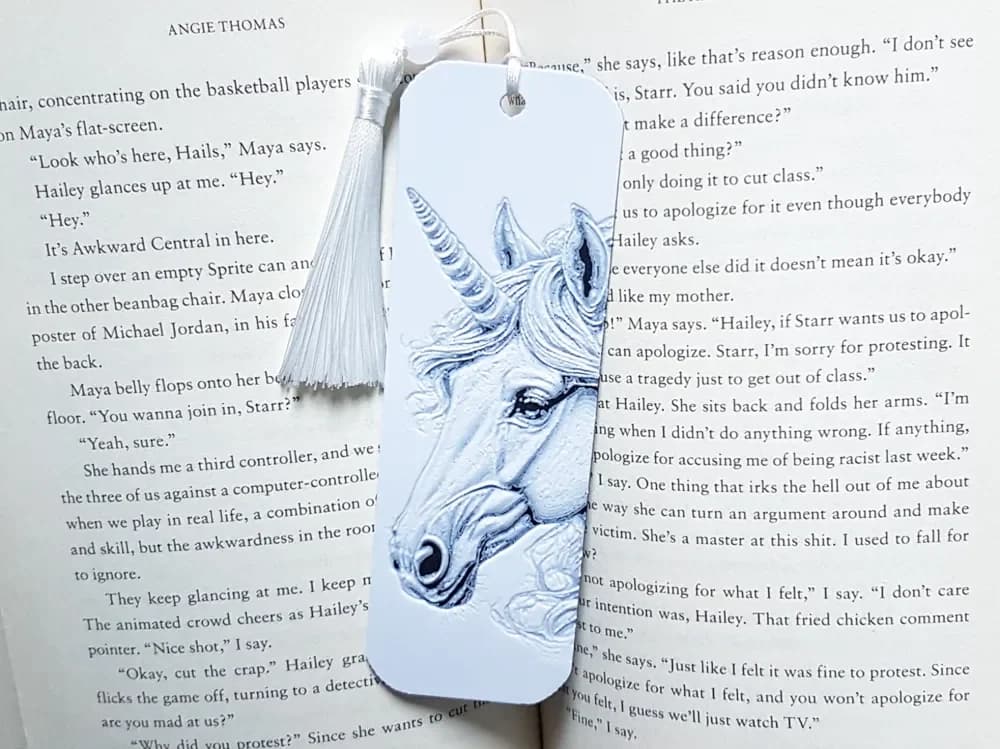 Bookmark, Unicorn Sketch by Dame Jo HueForge model: Bookmark, Unicorn Sketch by Dame Jo