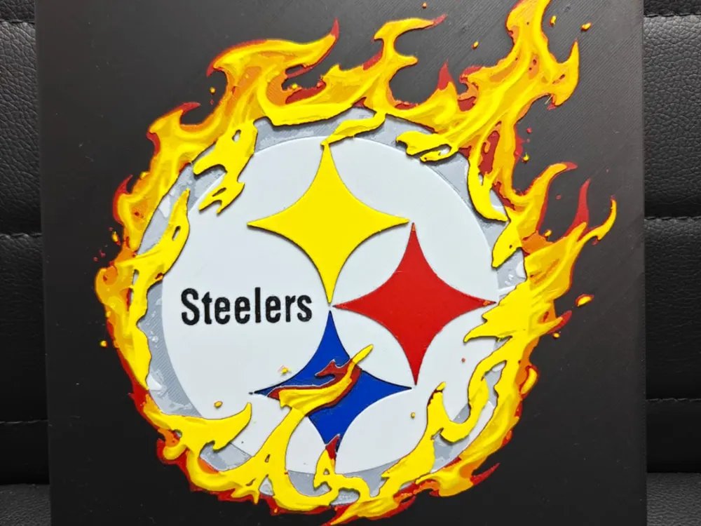 Pittsburgh Steelers NFL Logo by TheHueforgeLady HueForge model: Pittsburgh Steelers NFL Logo by TheHueforgeLady