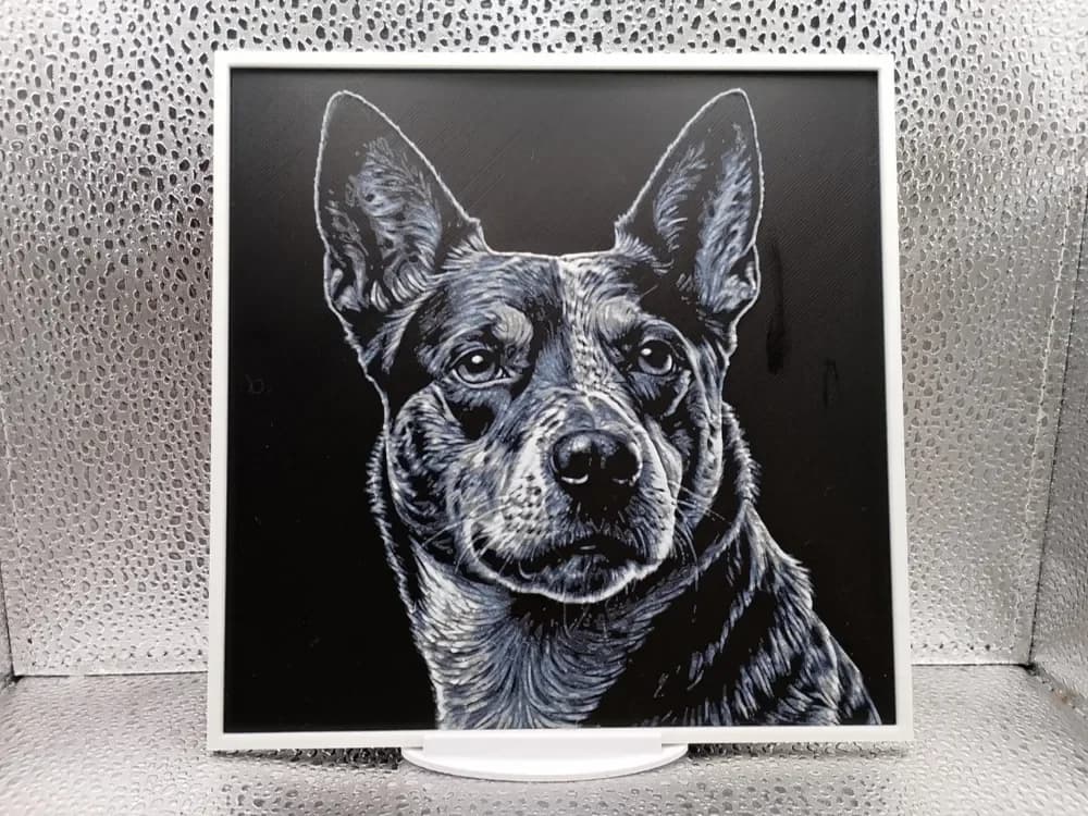 Australian Cattle Dog Hueforge by Borishotch Industries HueForge model: Australian Cattle Dog Hueforge by Borishotch Industries